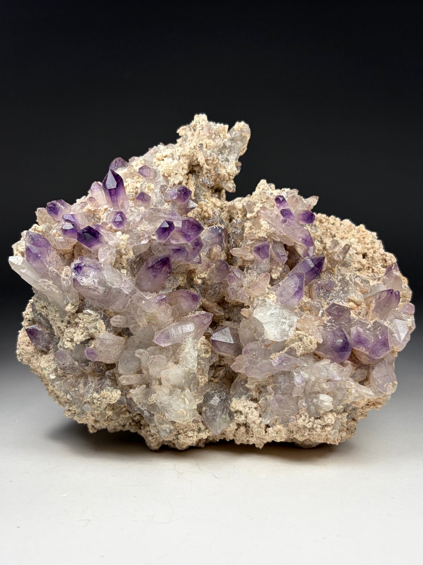 Amethyst on Feldspar