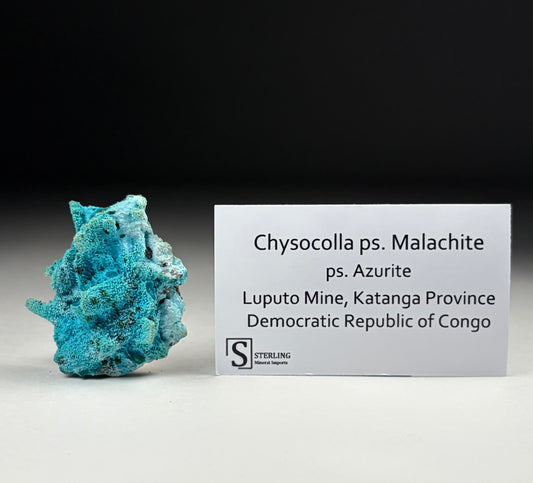 Chrysocolla ps. Malachite ps. Azurite