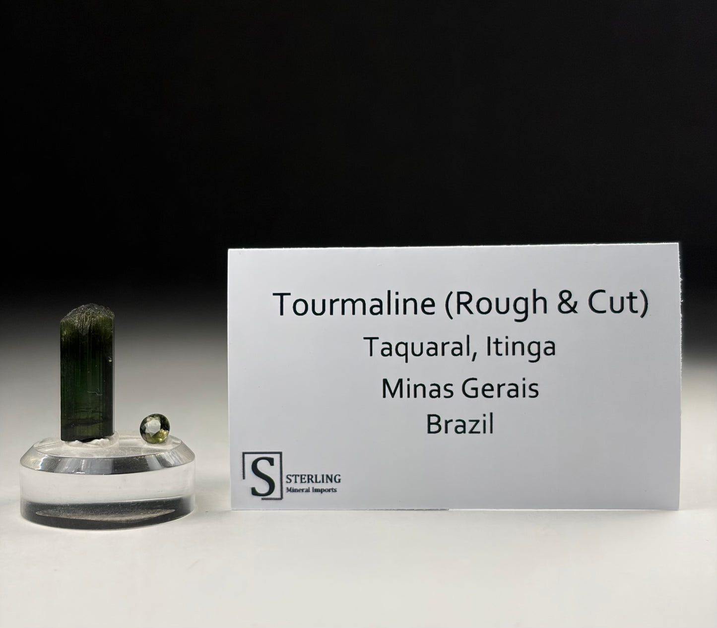 Tourmaline (Rough & Cut)