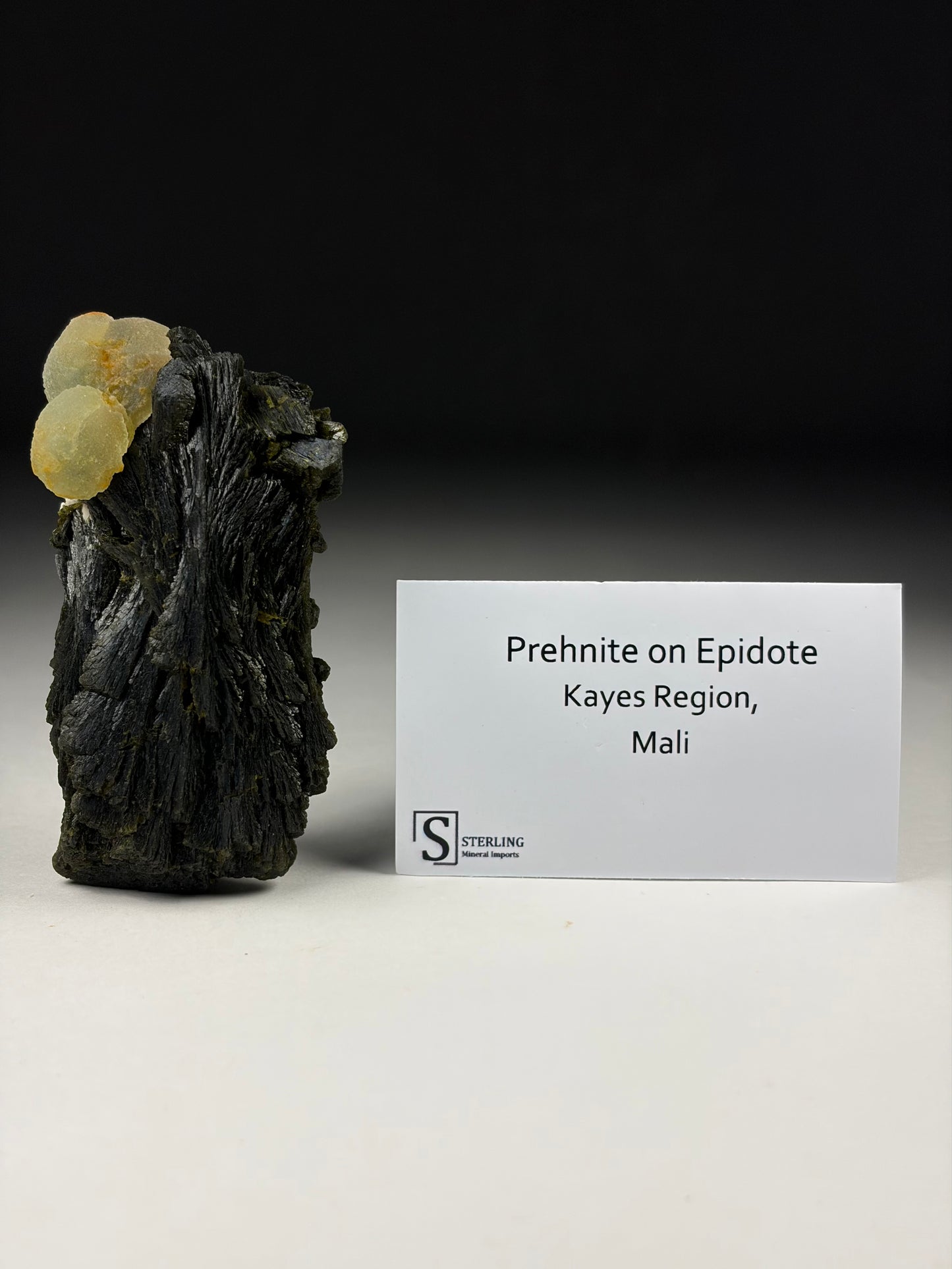 Prehnite on Epidote