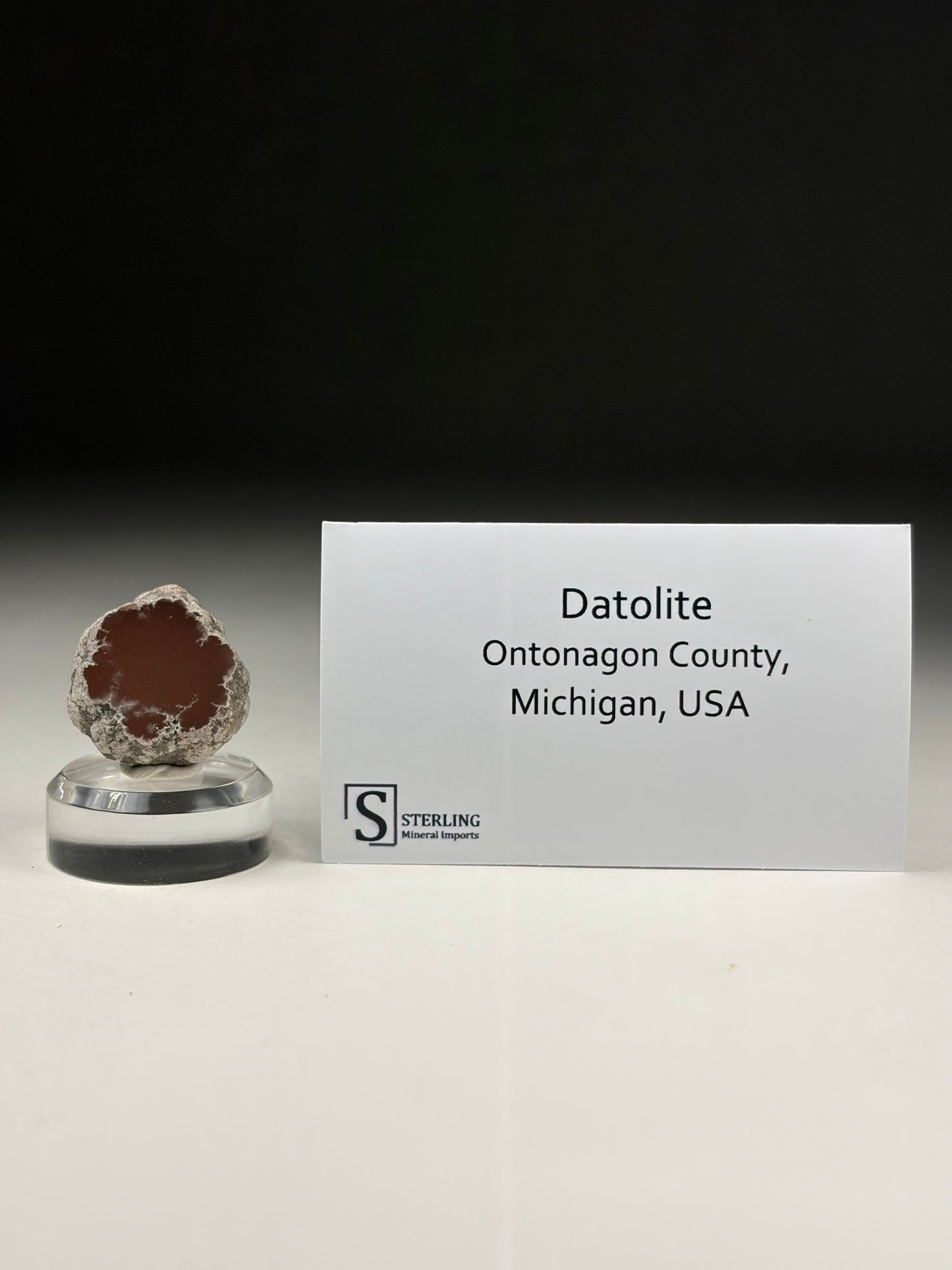 Datolite w/ base