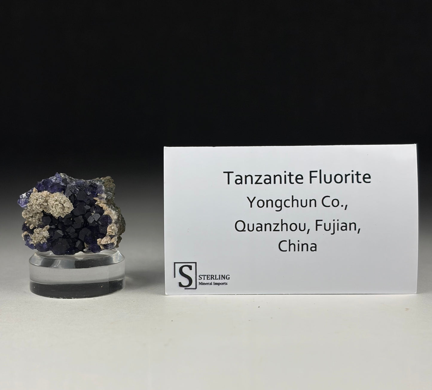 Tanzanite Fluorite w/base