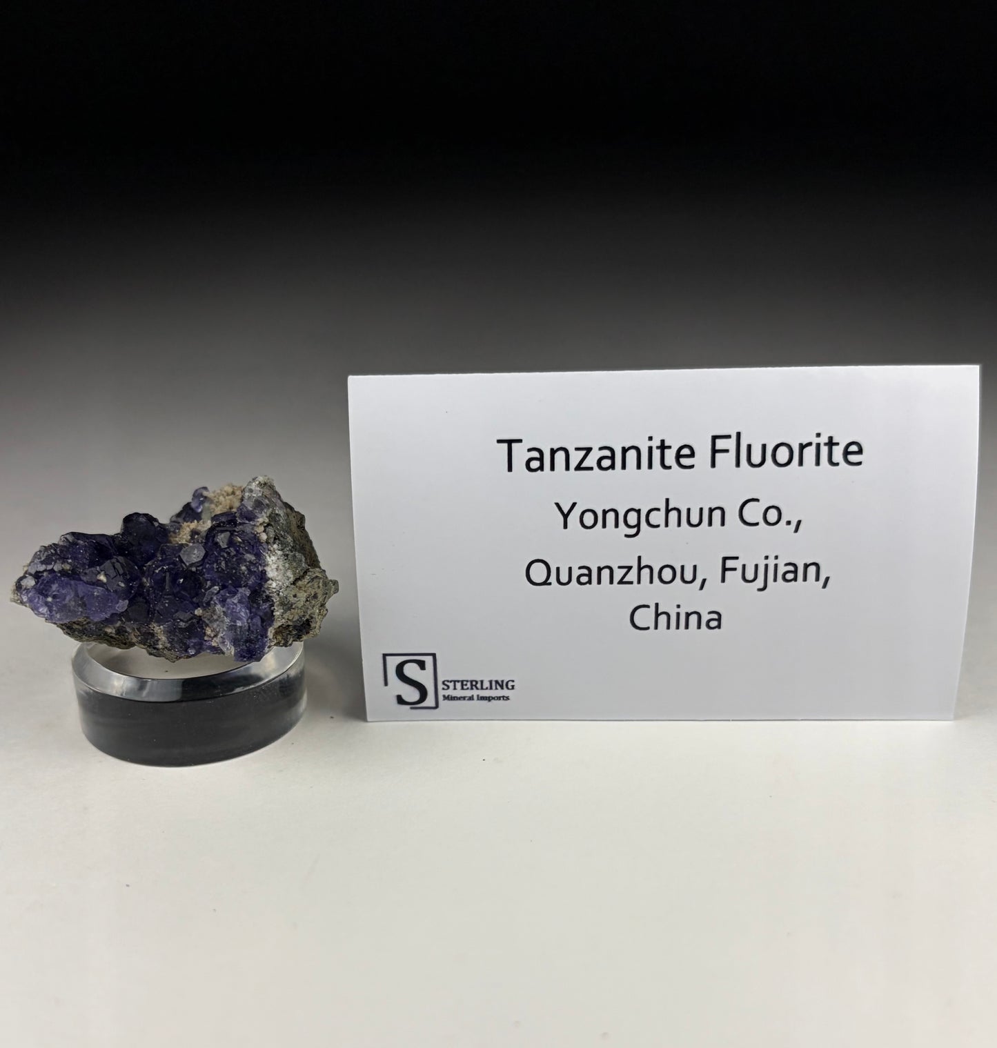 Tanzanite Fluorite w/ base
