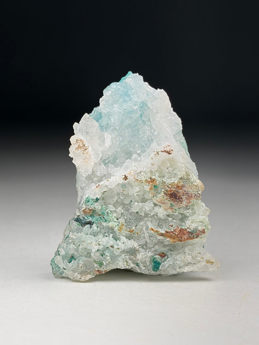 Chrysocolla in Quartz