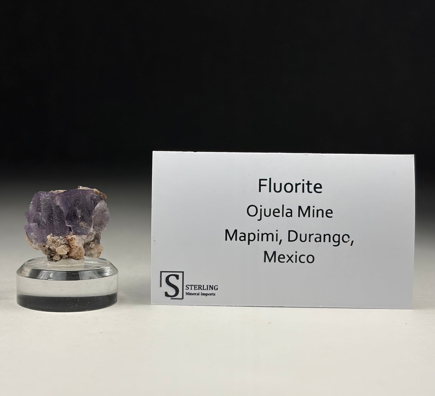 Fluorite w/ base