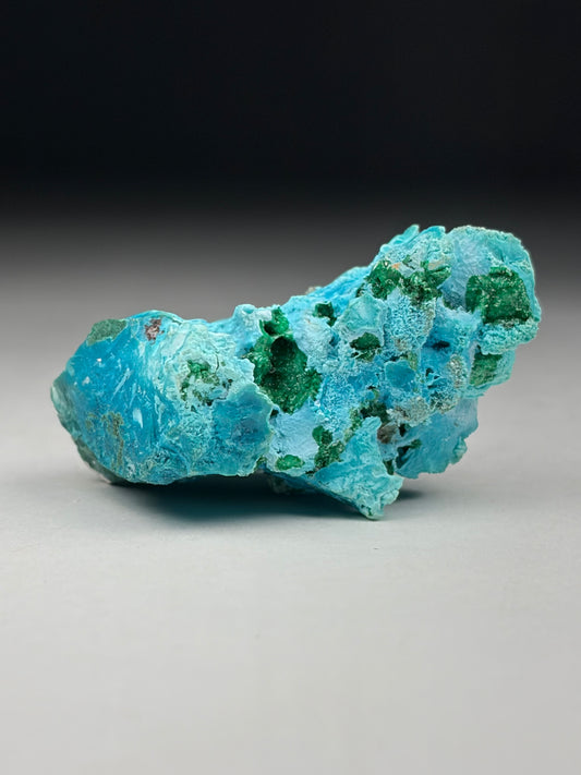 Chrysocolla ps. after Malachite w/ Dioptase