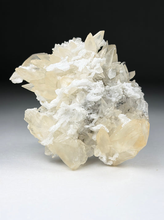 Calcite on Fluorite - Illinois