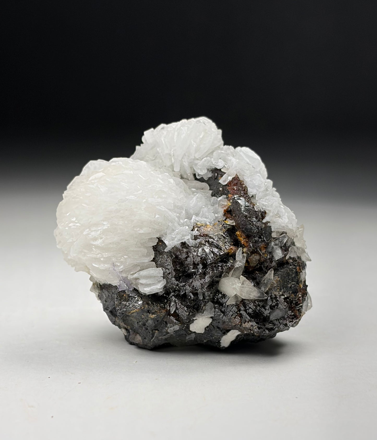 Fluorite & Barite on Sphalerite - Illinois