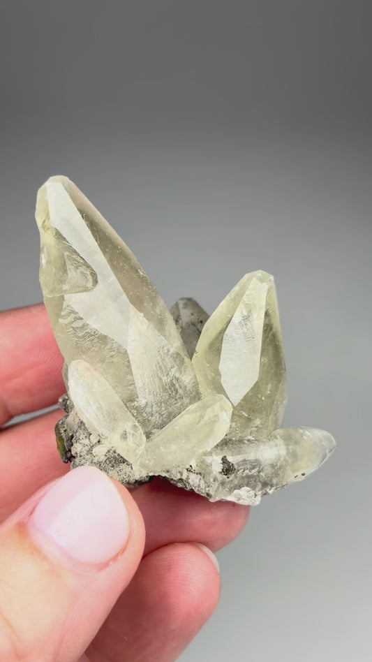 Calcite w/ Chalcopyrite