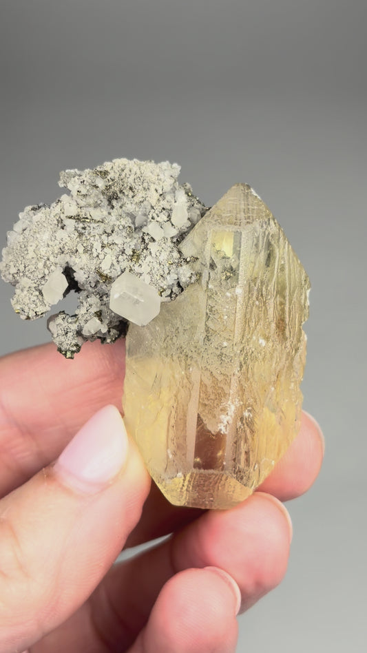 Barite w/ Marcasite and Calcite