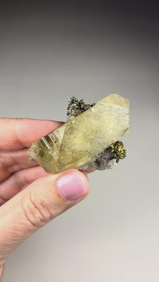 Barite w/ Marcasite and Calcite