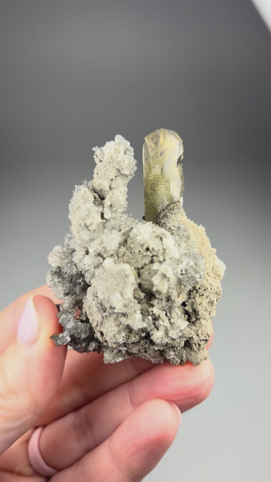 Calcite w/ Barite and Marcasite