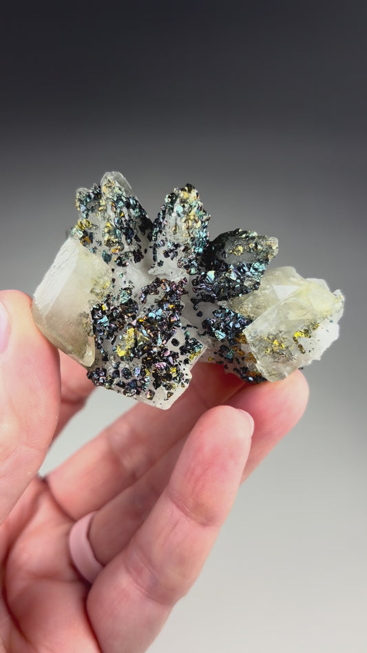 Calcite w/ Chalcopyrite
