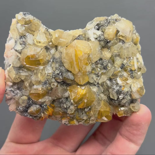 Cerussite on Galena - Morocco